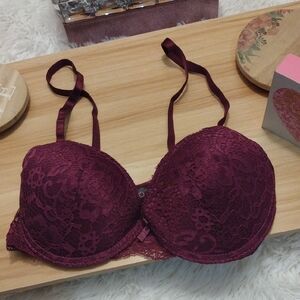 Purple Lace Padded Bra Size 34B 🆕